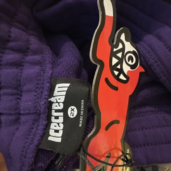 Ice Cream Jogger Home Team Acai Xxl 2XL Sweatpants BBC Purple Yellow Pharrell - Picture 9 of 10